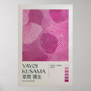 Yayoi Kusama Druck, Moderne Kunst Druck, Japandi Poster