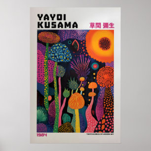 Yayoi Kusama Druck, Moderne Kunst Druck, Wohnzimme Poster
