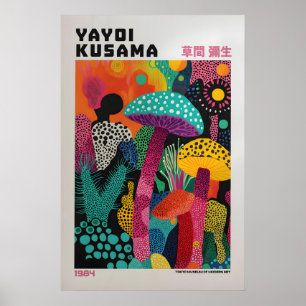 Yayoi Kusama Druck, Moderne Kunst Druck, Wohnzimme Poster