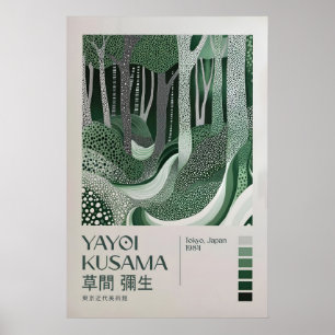 Yayoi Kusama Druck, Moderne Kunst Druck, Wohnzimme Poster