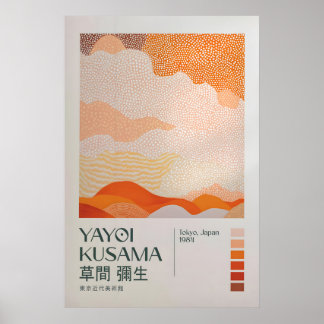 Yayoi Kusama Druck, Moderne Kunst Druck, Wohnzimme Poster