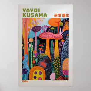 Yayoi Kusama Druck, Moderne Kunst Druck, Wohnzimme Poster