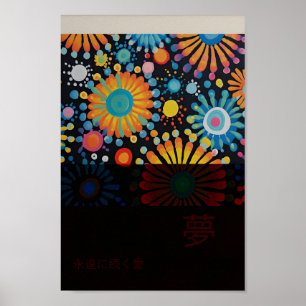 Yayoi Kusama Inspiré Art Abstrait Impression