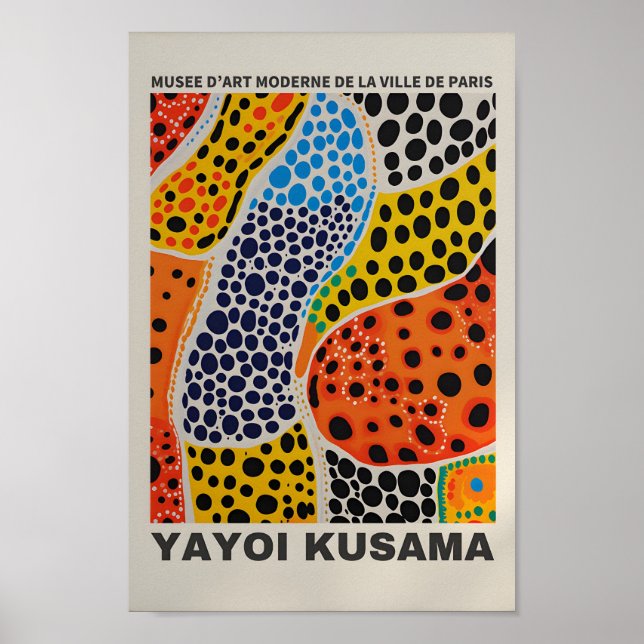 Yayoi Kusama Inspiré Art Abstrait Impression (Devant)