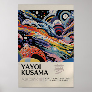Yayoi Kusama Inspiré Art Abstrait Impression