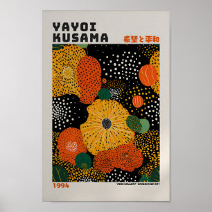 Yayoi Kusama Inspiré Art Abstrait Impression