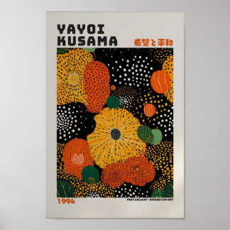 Yayoi Kusama Inspiré Art Abstrait Impression