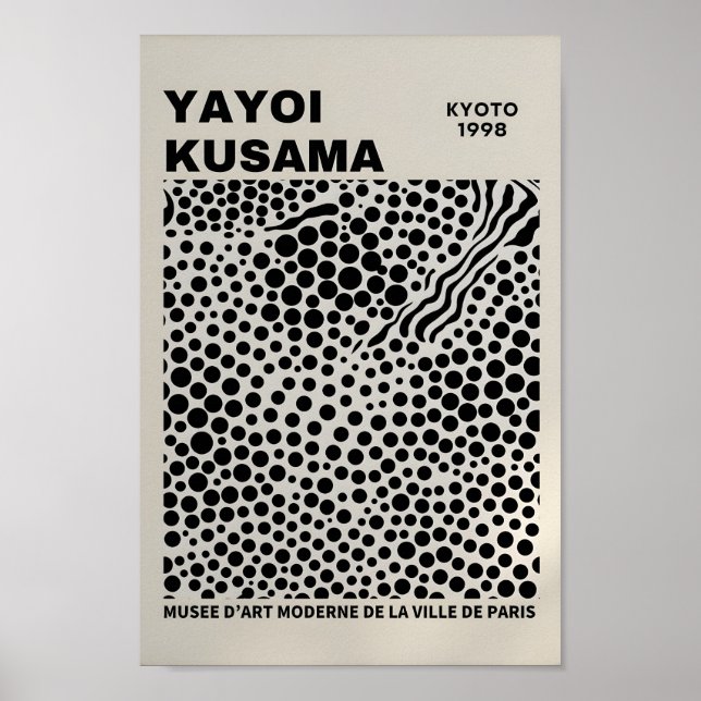 Yayoi Kusama Inspiré Art Abstrait Impression (Devant)