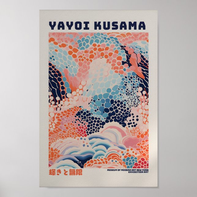 Yayoi Kusama Inspiriert Abstrakte Kunst Poster (Vorne)