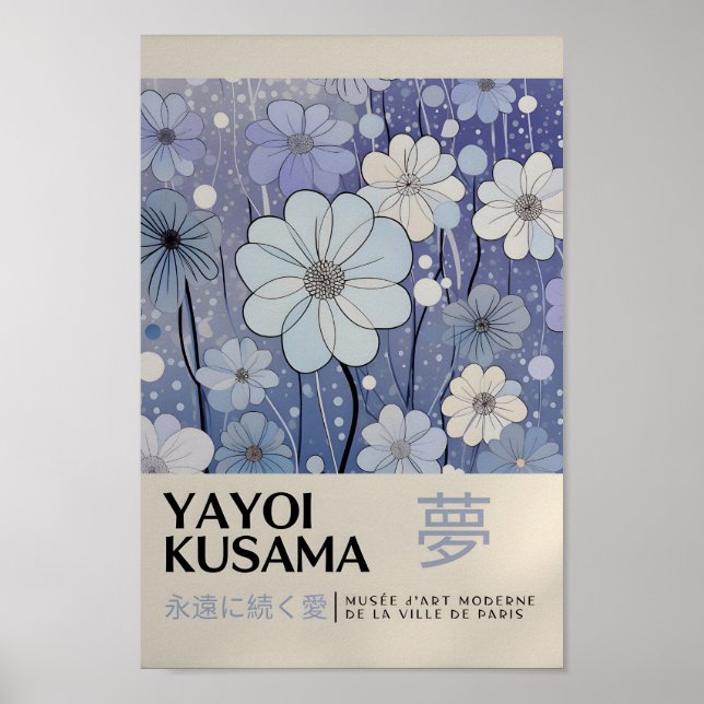 Yayoi Kusama Inspiriert Abstrakte Kunst Poster (Vorne)