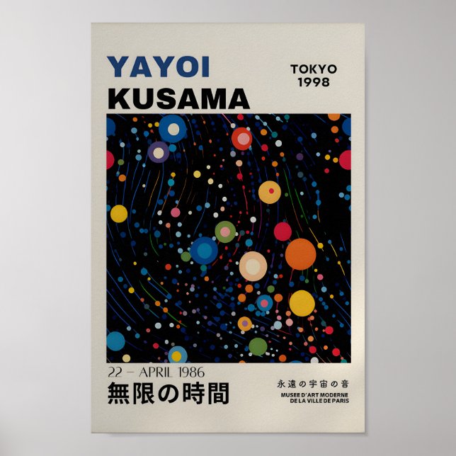 Yayoi Kusama Inspiriert Abstrakte Kunst Poster (Vorne)