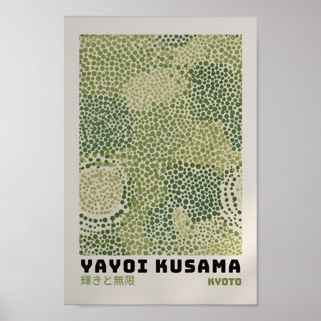 Yayoi Kusama Inspiriert Abstrakte Kunst Poster (Vorne)