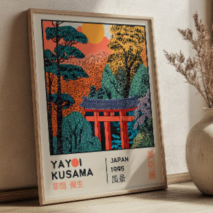 Yayoi Kusama Japanische Landschaft Retro-Ausstellu Poster