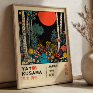Yayoi Kusama Japanische Landschaft RETRO Ausstellu Poster