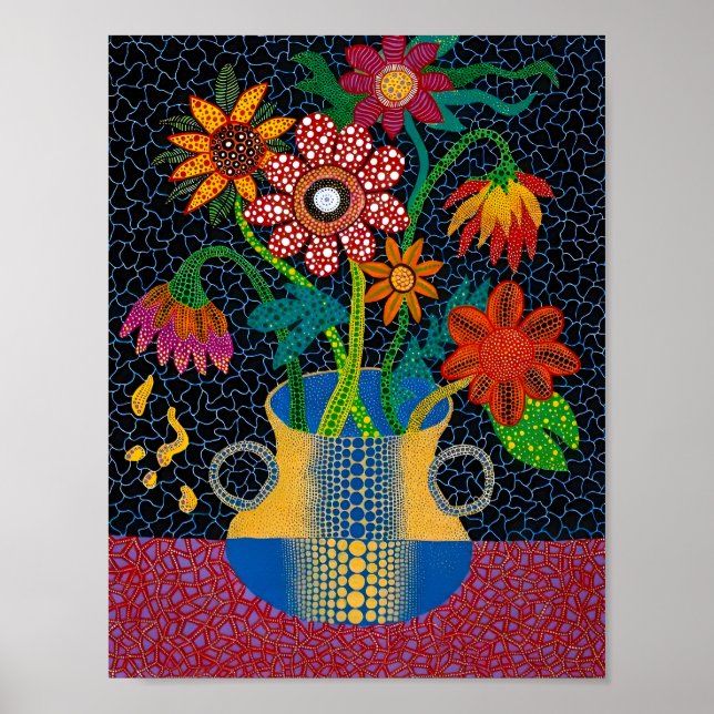 Yayoi Kusama Kunststil Poster (Vorne)