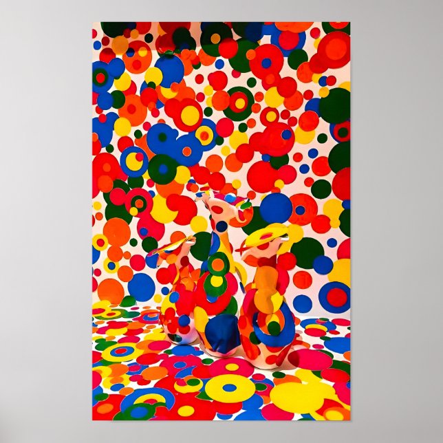 Yayoi Kusama Malerei Poster (Vorne)