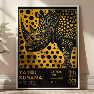 Yayoi Kusama Maximalist Rhino Japanische Ausstellu Poster