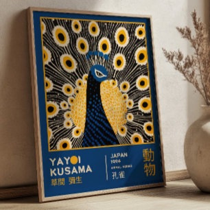 Yayoi Kusama Pfau Vogel Japanische Kunst Ausstellu Poster