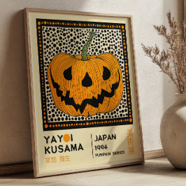 Yayoi Kusama Pop Art Pumpkin Exhibition Poster