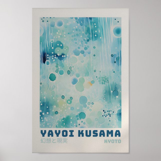 Yayoi Kusama Poster - Abstrakte Yayoi Kusama (Vorne)