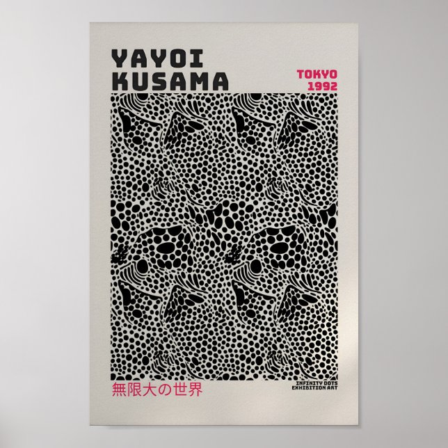 Yayoi Kusama Poster - Abstrakte Yayoi Kusama (Vorne)
