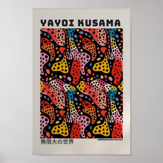 Yayoi Kusama Poster - Abstrakte Yayoi Kusama (Vorne)