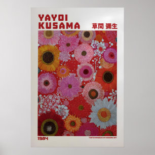 Yayoi Kusama Poster - Yayoi Kusama Inspiriert Flor