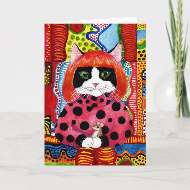 Yayoi Kusama rend hommage à la carte de souris Cut (Devant)