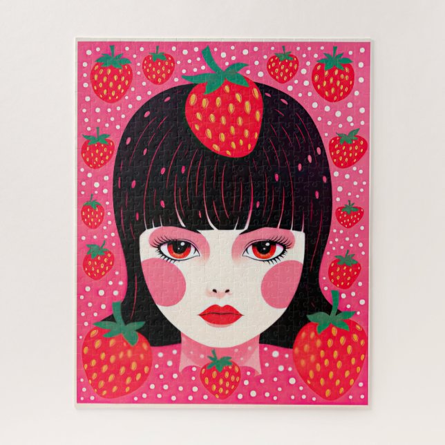 Yayoi Kusama Strawberry Girl (Vertikal)