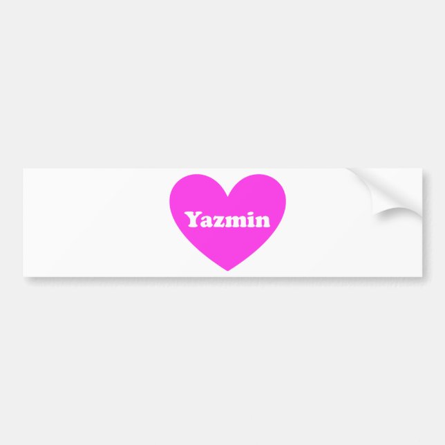 Yazmin Autoaufkleber (Vorne)