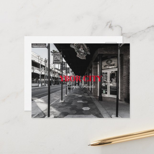 Ybor City  Postkarte (Vorderseite/Rückseite Beispiel)