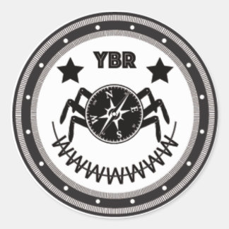 YBRclown Runder Aufkleber