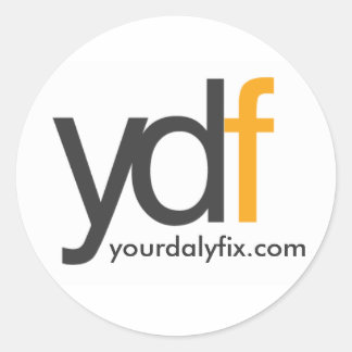 ydflogo, yourdalyfix.com runder aufkleber