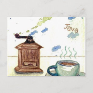 Ye Olde Coffee Grinder - Art des Kaffees Postkarte