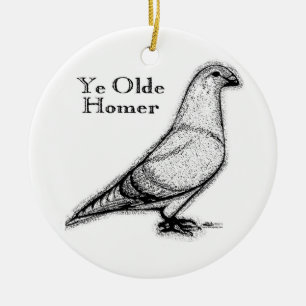 Ye Olde Homer Keramikornament