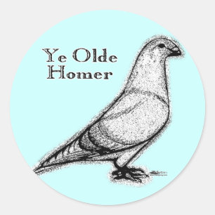 Ye Olde Homer Runder Aufkleber
