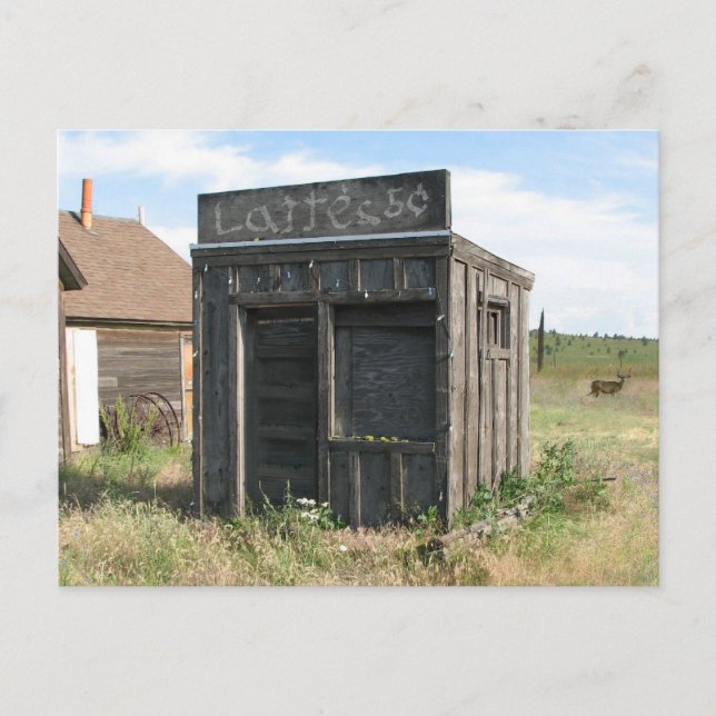 Ye Olde Latte Shoppe Postkarte (Vorderseite)