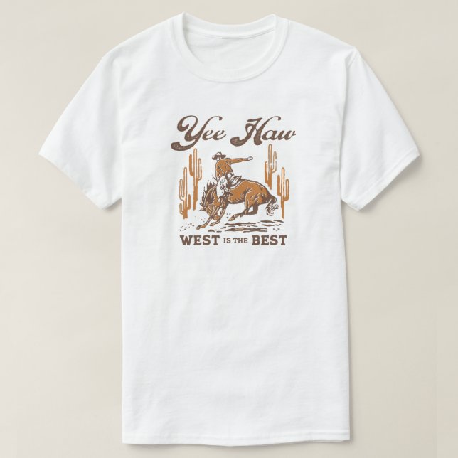Yea-Haw Cowboy T-Shirt (Design vorne)