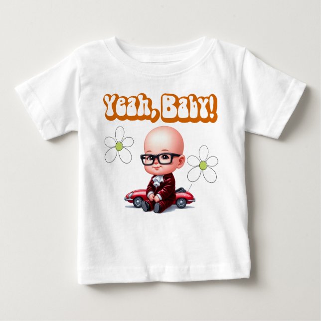 Yeah Baby Retro Baby T-shirt (Vorderseite)