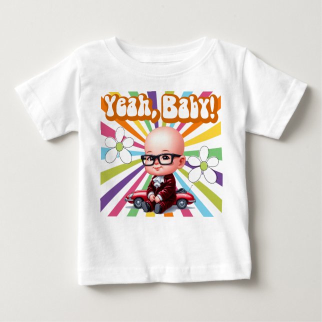 Yeah Baby Retro T-shirt (Vorderseite)