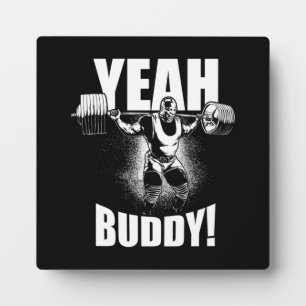 Yeah Buddy - Ronnie Coleman Squat - Gymnastik Fotoplatte