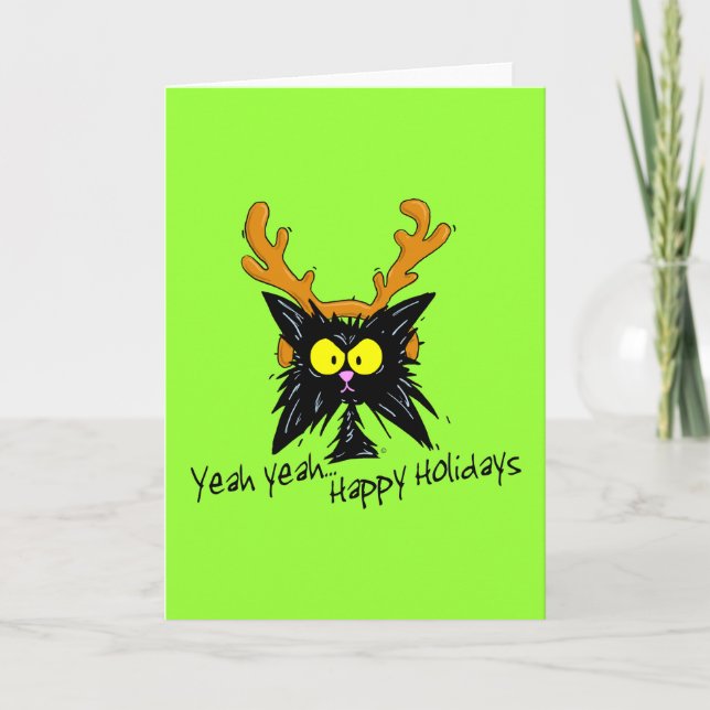 "Yeah, ...Happy Holidays" Feiertagskarte (Vorderseite)