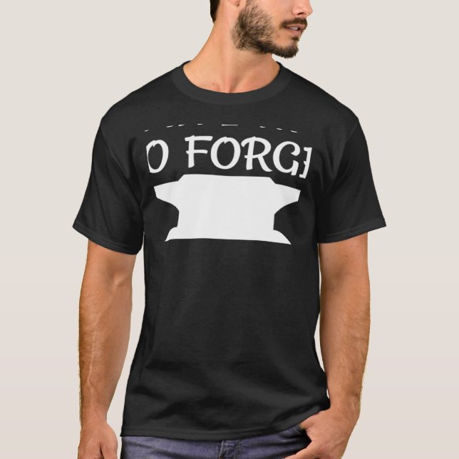 Yeah I Want To Forge  Awesome Blacksmith knife Mak T-Shirt (Vorderseite)