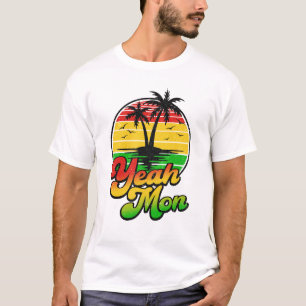 Yeah Mon Vintag Jamaica Sommerurlaub Jamaikaner T-Shirt