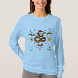 Year 2025 Wood Snake. Chinese horoscope T-Shirt