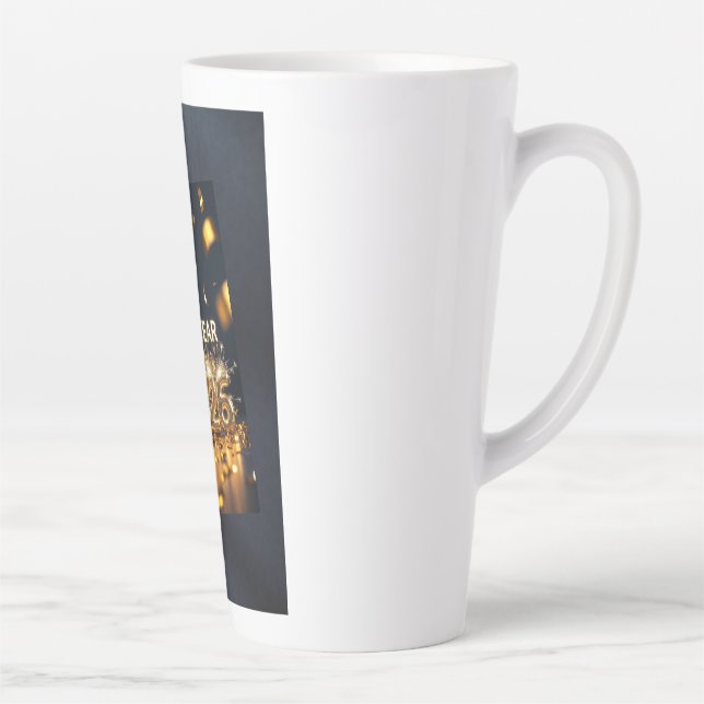 Year 2026 – Fresh Start, Greet Latte Mug Milchtasse (Rechts)