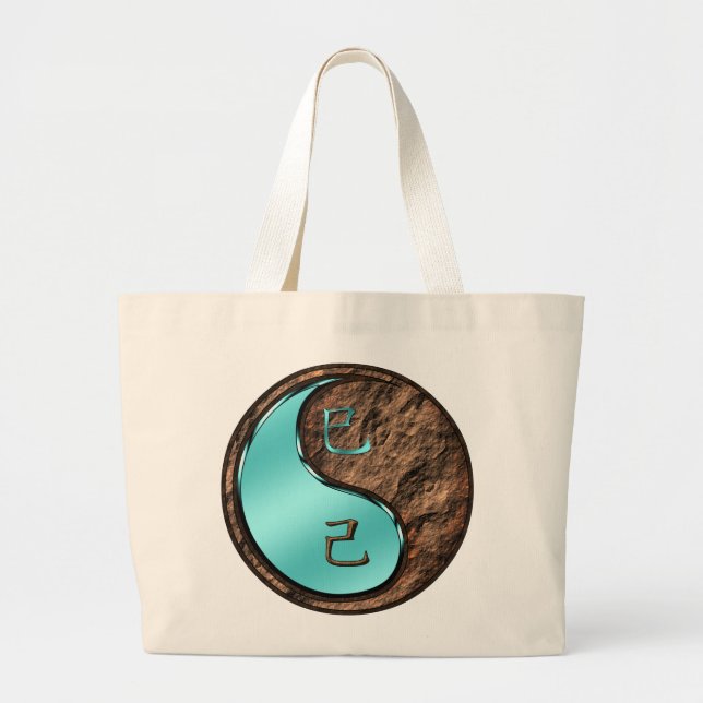 Year of the Earth Snake Jumbo Stoffbeutel (Vorne)