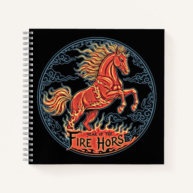 Year of the Fire Horse Journal (Devant)