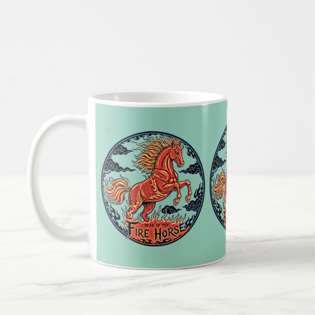 Year of the Fire Horse Mug Kaffeetasse (Links)