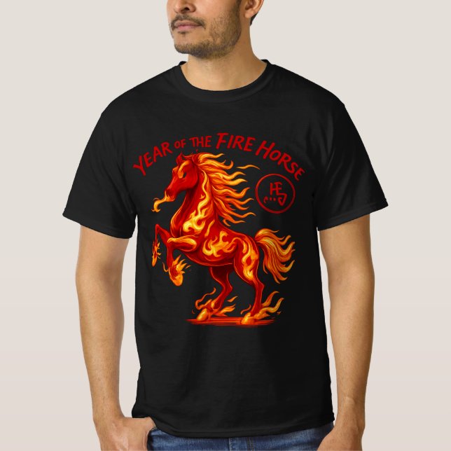 Year of the Fire Horse  T-Shirt (Vorderseite)